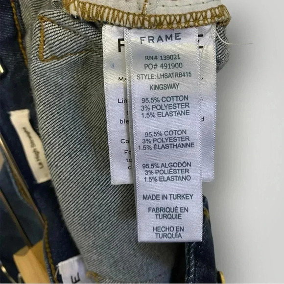 Frame Denim Le High Straight V-Cut Hem Jeans Size 29 - Picture 5 of 9